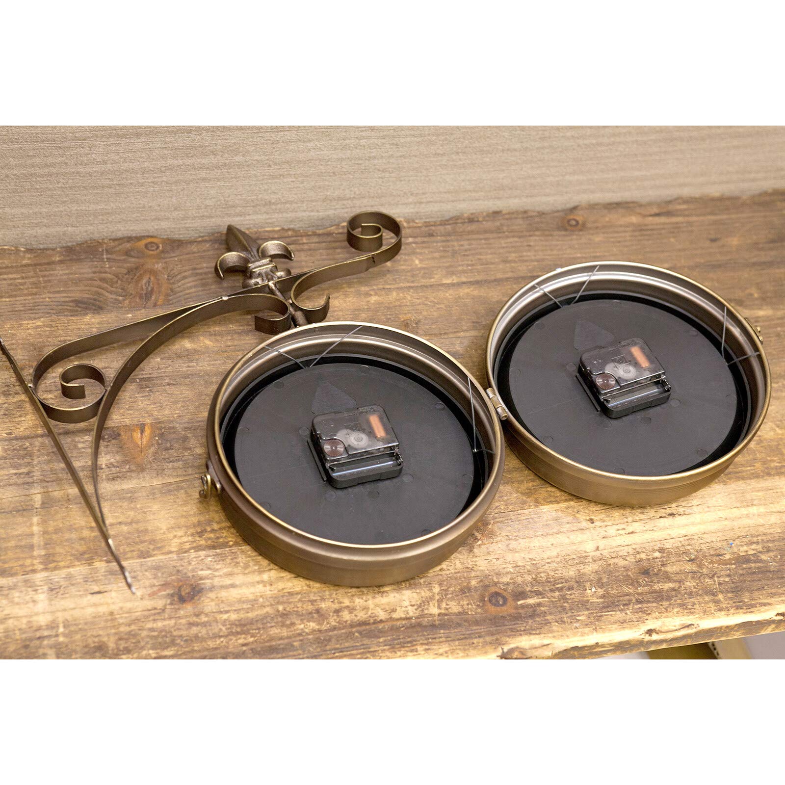 Amazon.co.jp: 【壁掛両面時計】ステーションクロック[ウォール(L